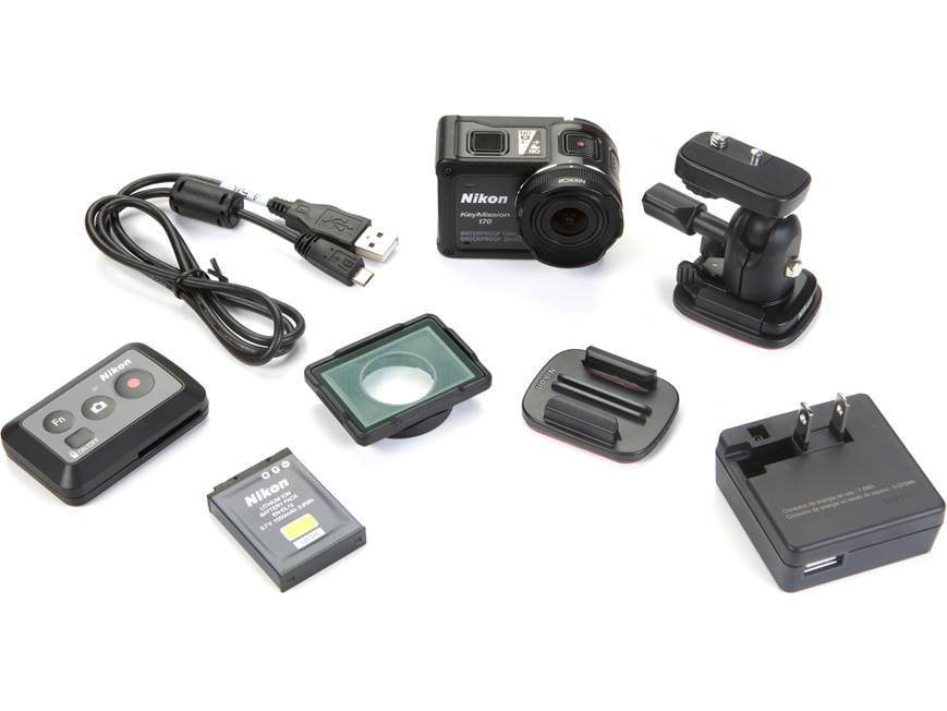Nikon KeyMission 170 4Kカメラ 本体と付属品 Nikon KeyMission 170 4K Ultra HD action cam with Wi-Fi® at Crutchfield