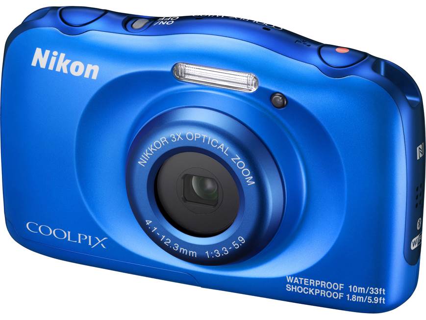 Nikon Coolpix W100 (Blue) 13.2-megapixel waterproof/shockproof