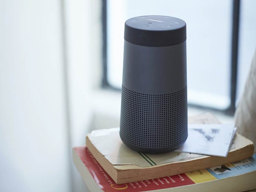 Bose® SoundLink® Revolve Bluetooth® speaker and charging cradle