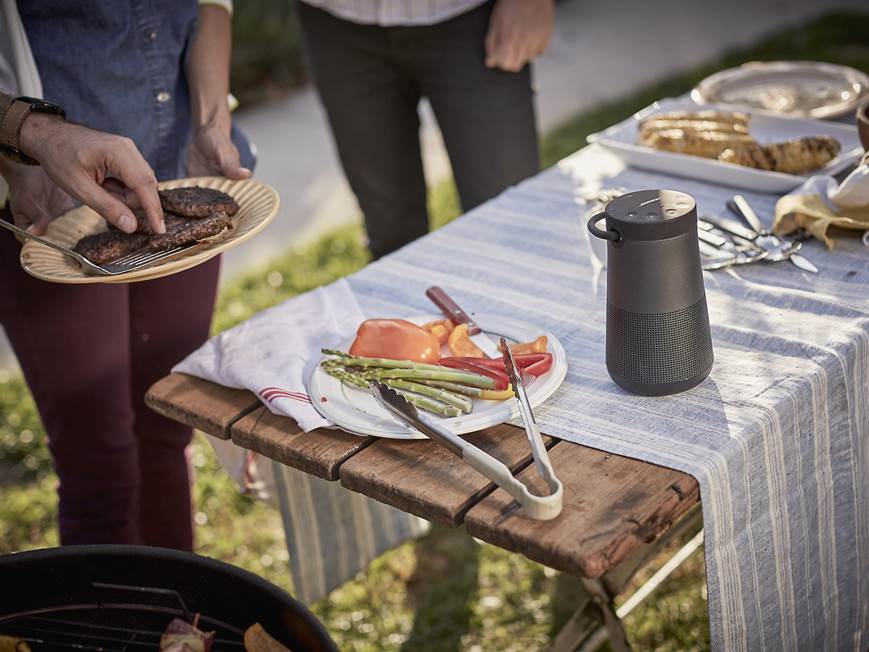 Bose® SoundLink® Revolve+ Bluetooth® speaker and charging cradle
