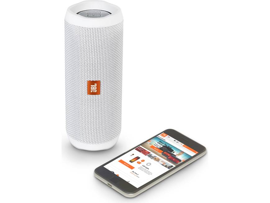 JBL Flip 4 (White) Waterproof portable Bluetooth® speaker (White