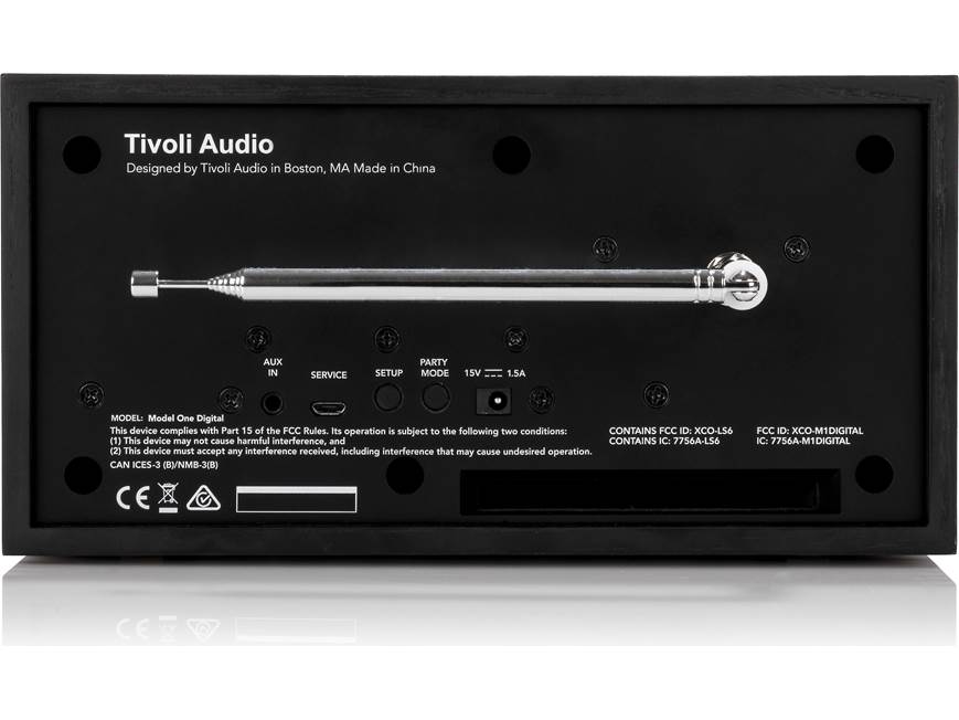 Tivoli Model One® Digital (Black) FM radio with Bluetooth® and Wi