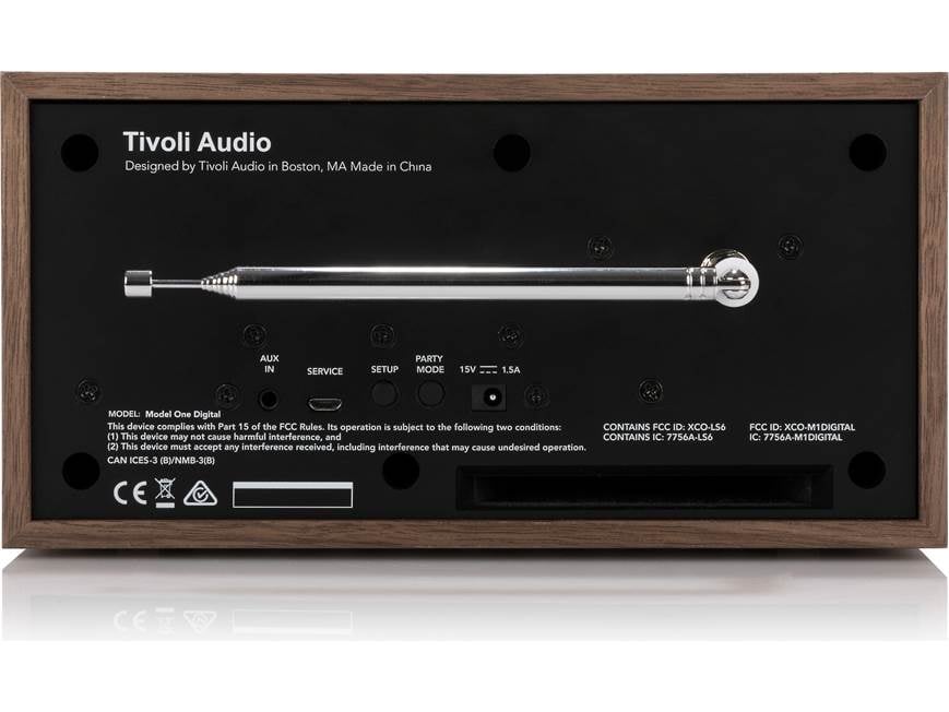 Tivoli Model One® Digital (Walnut/Gray) FM radio with Bluetooth