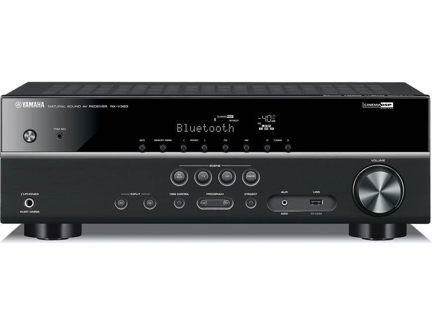 Yamaha RX-V383 5.1-channel home theater receiver with Bluetooth