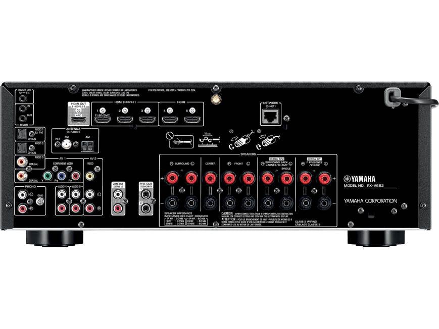 Yamaha RX-V683 7.2-channel home theater receiver with Wi-Fi