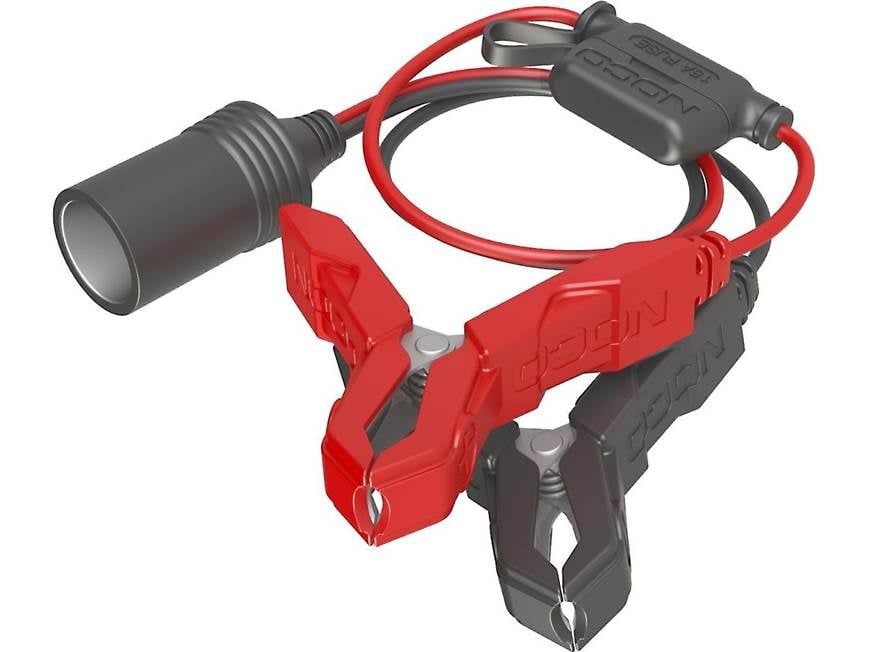 NOCO GC017 12-volt plug with battery clamps at Crutchfield