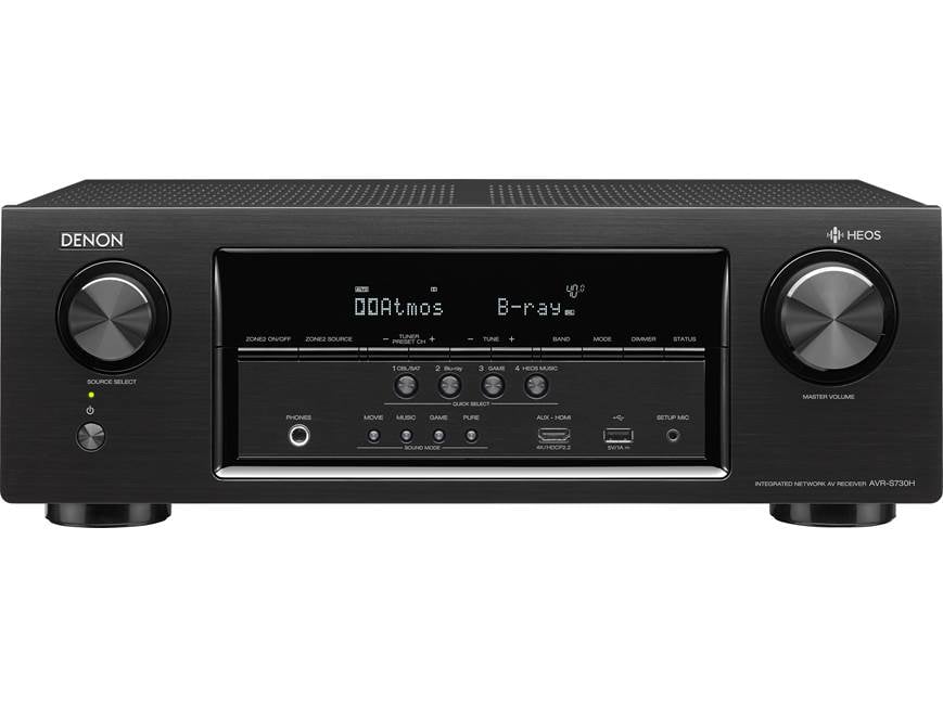 Denon AVR-S730H 7.2-channel home theater receiver with Wi-Fi