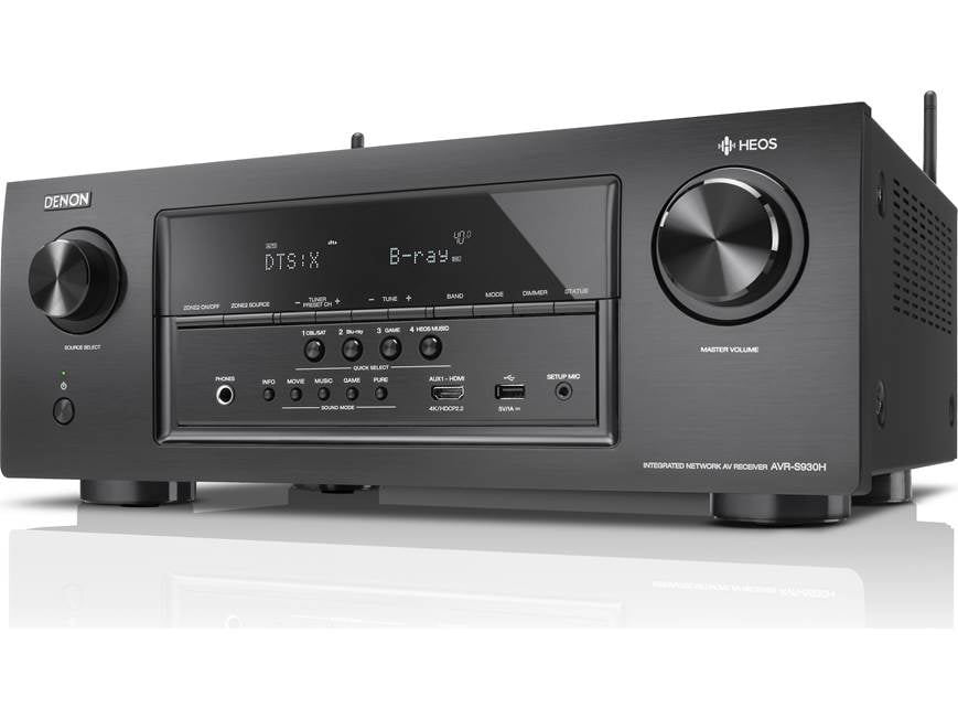 Denon AVR-S930H 7.2-channel home theater receiver with Wi-Fi
