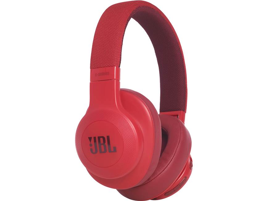 JBL E55BT (Red) Wireless Bluetooth® over-ear headphones (Red) at