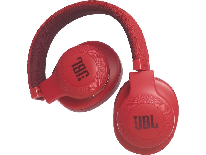 JBL E55BT (Red) Wireless Bluetooth® over-ear headphones (Red) at