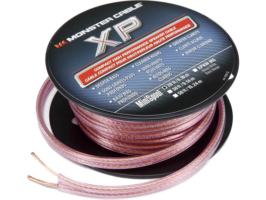 Monster XP® (20 feet) 16-gauge speaker cable with clear jacket (20