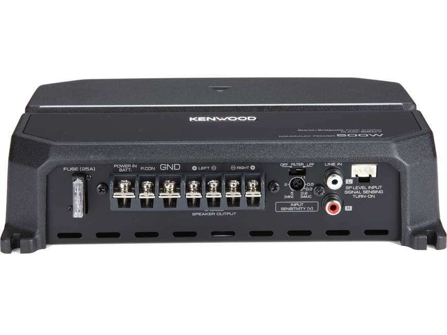 Kenwood KAC-5207 2-channel car amplifier — 70 watts RMS x 2 at