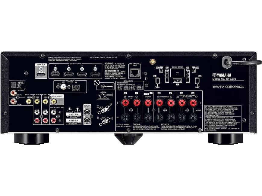 Yamaha AVENTAGE RX-A670 7.2-channel home theater receiver with Wi