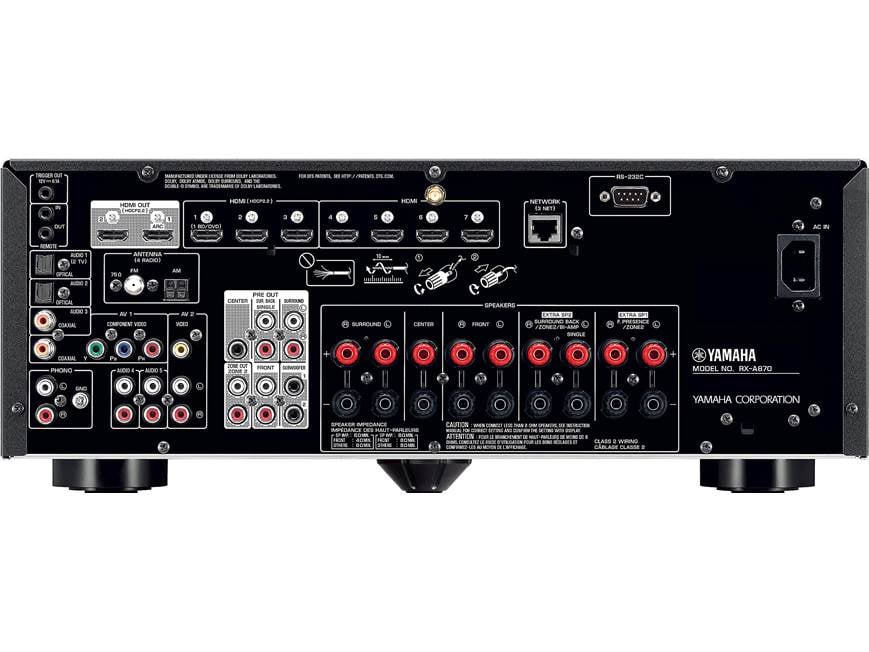 Yamaha AVENTAGE RX-A870 7.2-channel home theater receiver with Wi