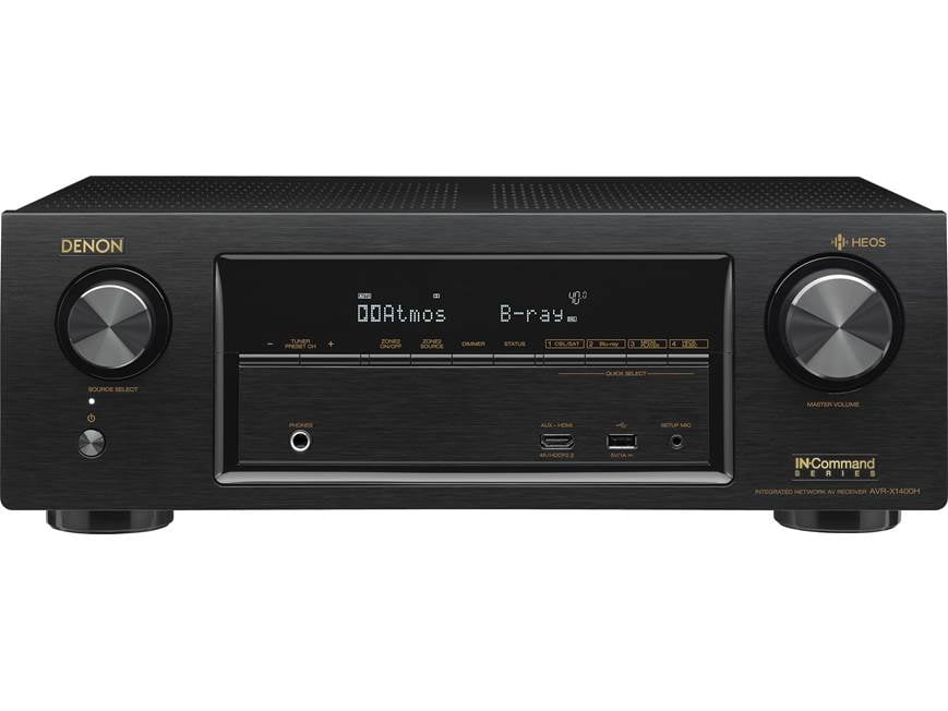 Denon AVR-X1400H IN-Command 7.2-channel home theater receiver with