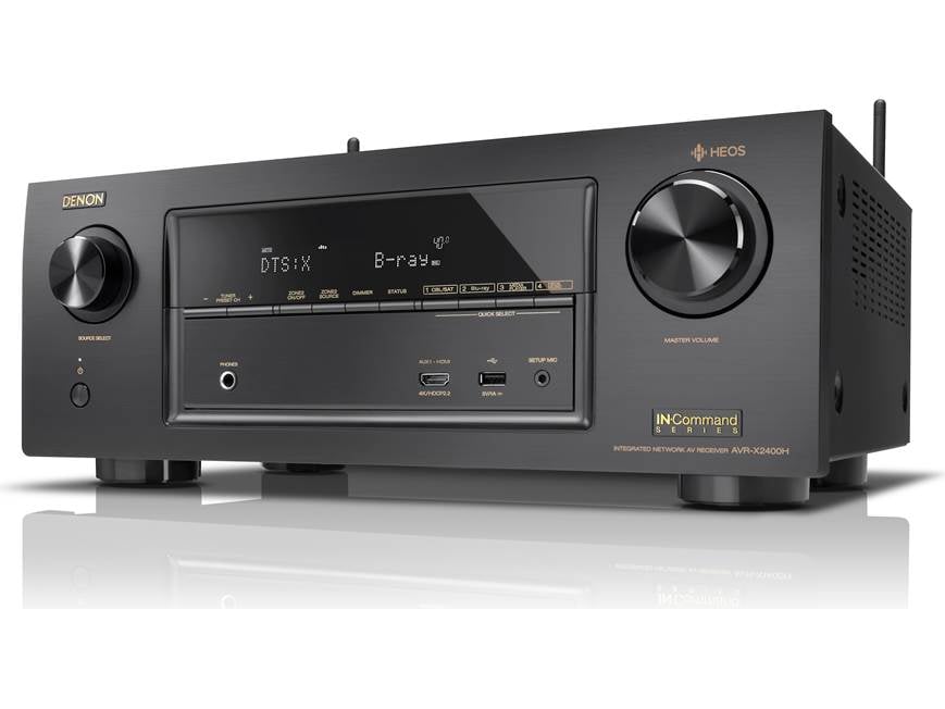 Denon AVR-X2400H IN-Command 7.2-channel home theater receiver with