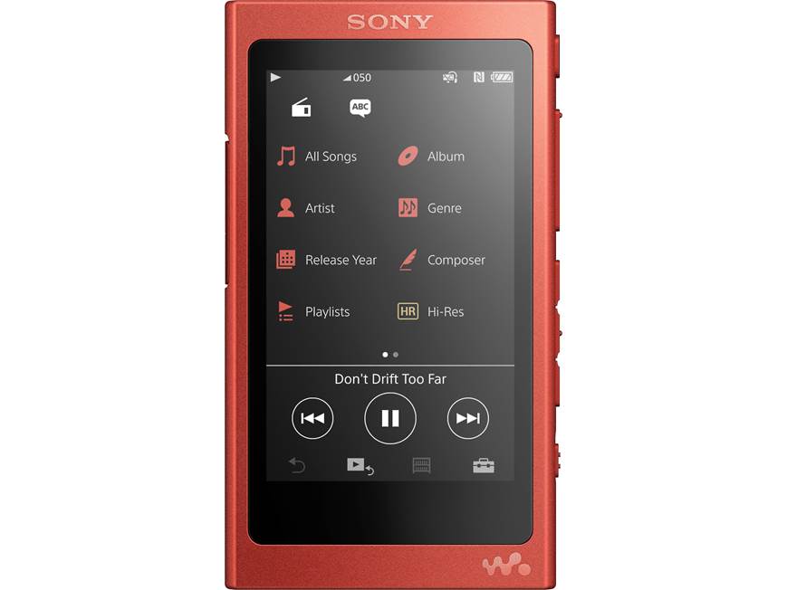 Sony NW-A35 Walkman® (Cinnabar Red) High-resolution portable