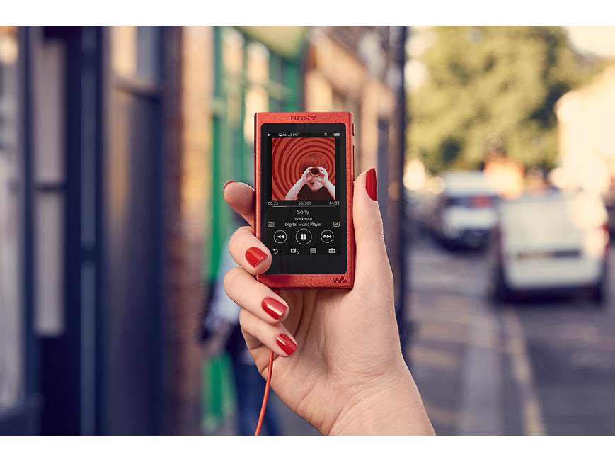 Sony NW-A35 Walkman® (Cinnabar Red) High-resolution portable