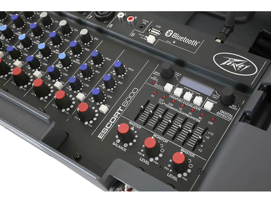 Peavey Escort 6000 Portable 600-watt powered PA with 9-channel