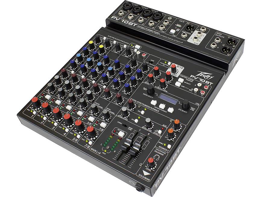 Peavey PV® 10 BT 10-channel mixer with USB interface, digital