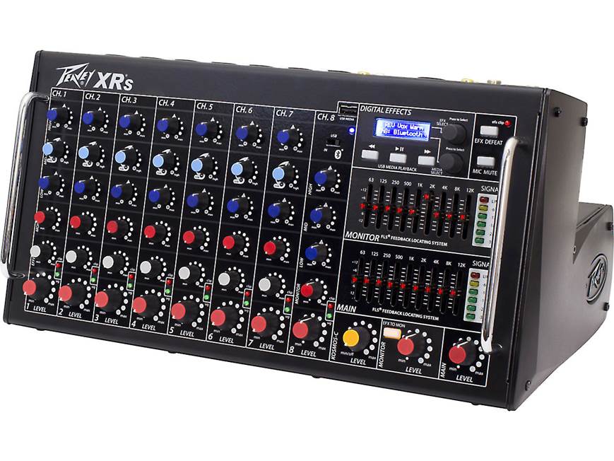 Peavey XR®-S 8-channel powered mixer with effects and Bluetooth