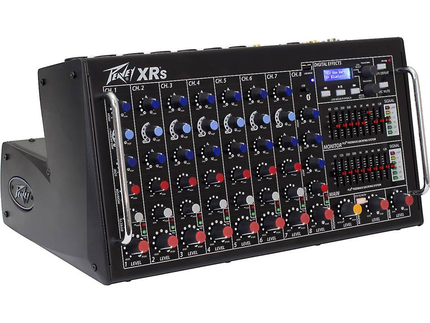 Peavey XR®-S 8-channel powered mixer with effects and Bluetooth