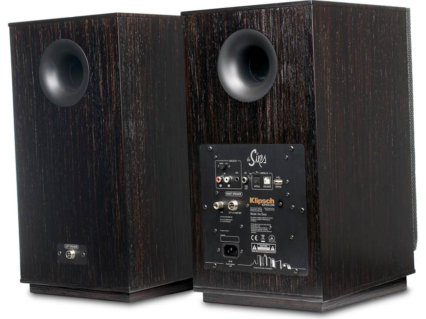 Klipsch The Sixes (Ebony) Powered bookshelf speakers with
