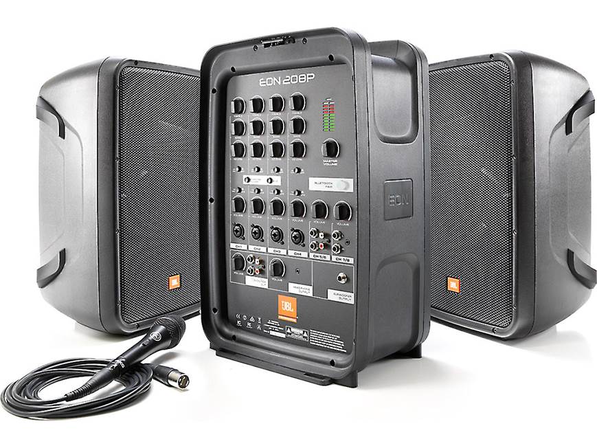 JBL EON208P ポータブルPAシステム JBL EON208P Portable 300-watt powered PA with 8-channel mixer and