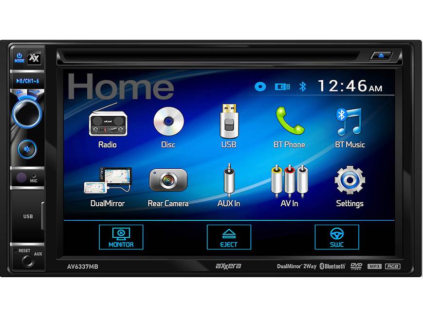 Axxera AV6337MB DVD receiver at Crutchfield