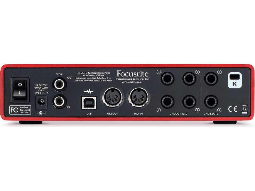 Focusrite Scarlett 6i6 (Second Generation) USB 2.0 audio interface