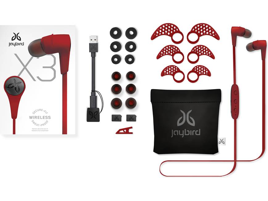 Jaybird X3 Wireless (Red) In-ear Bluetooth® sports headphones (Red