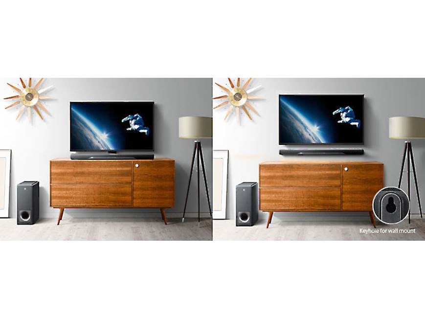 Yamaha YAS-207 Powered sound bar with 4K/HDR video passthrough and