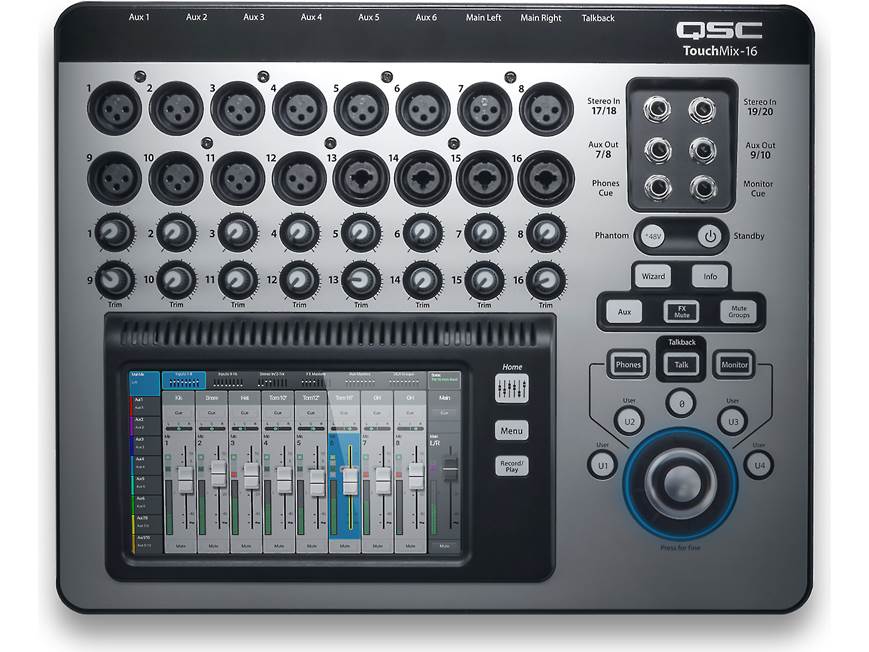 QSC TouchMix-16 16-channel digital mixer at Crutchfield