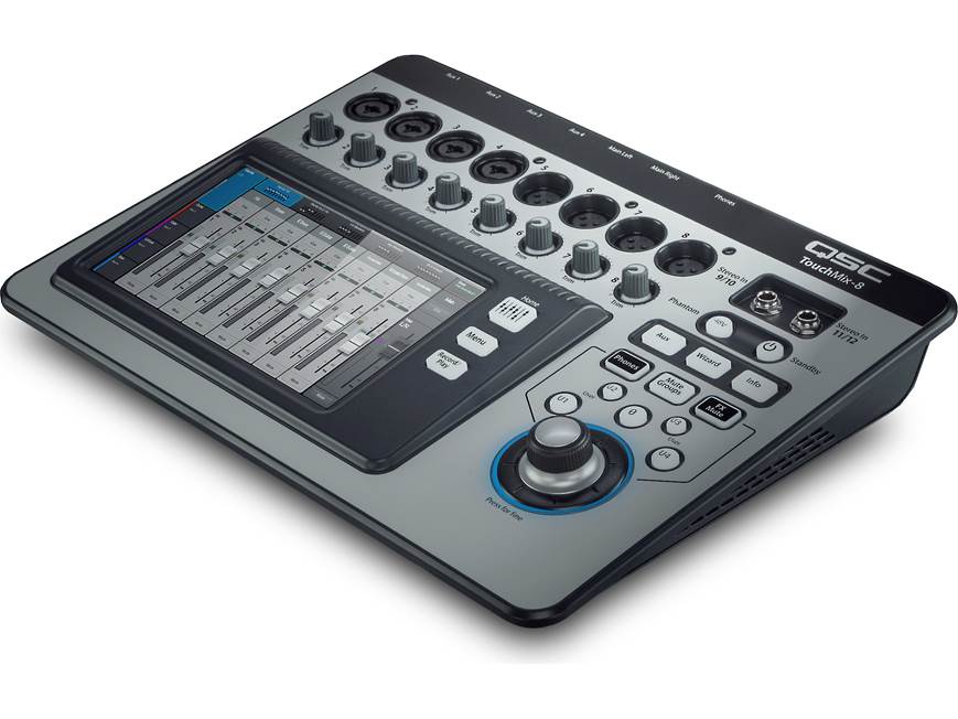 QSC TouchMix-8 8-channel digital mixer at Crutchfield