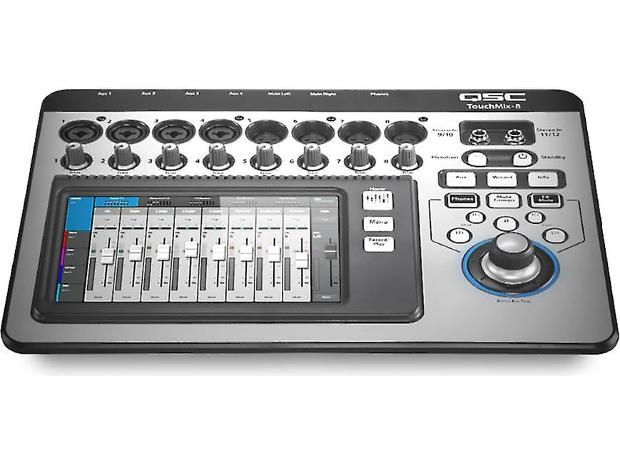 QSC TouchMix-8 8-channel digital mixer at Crutchfield