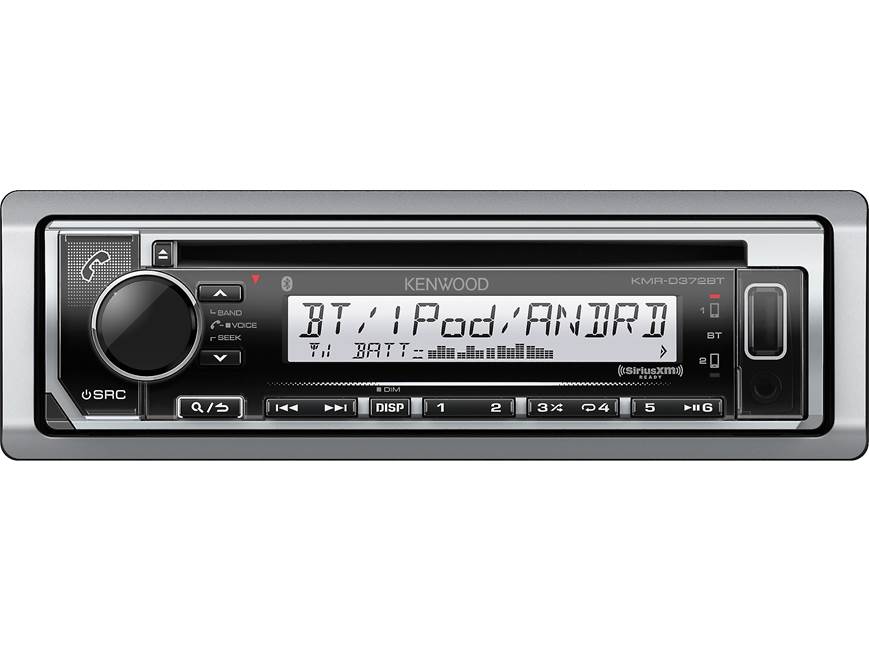 Kenwood KMR-D372BT Marine CD receiver with Bluetooth® at Crutchfield