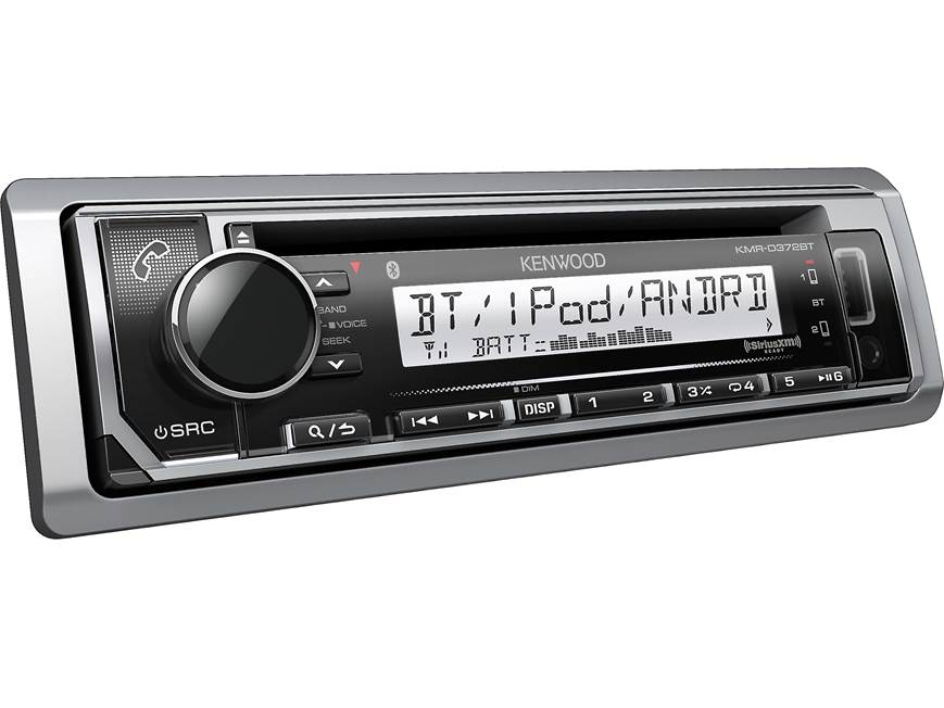 Kenwood KMR-D372BT Marine CD receiver with Bluetooth® at Crutchfield