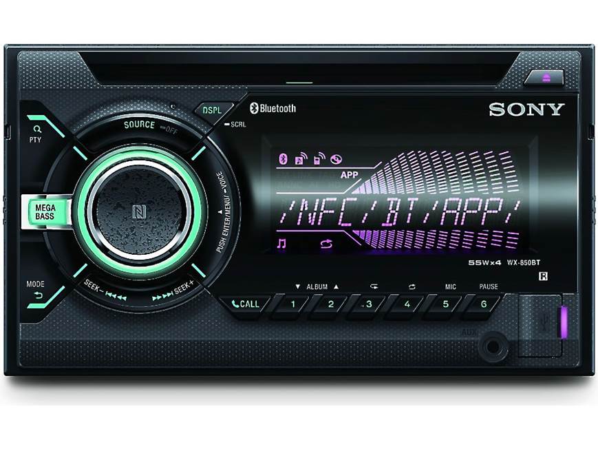 Sony WX-850BT CD receiver at Crutchfield