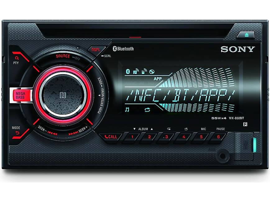 Sony WX-850BT CD receiver at Crutchfield