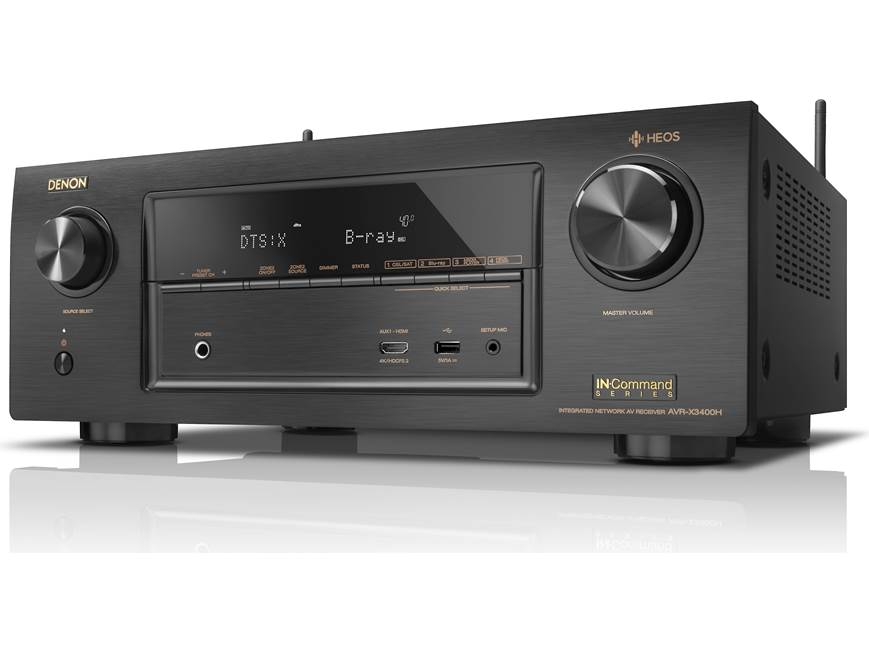 Denon AVR-X3400H IN-Command 7.2-channel home theater receiver with