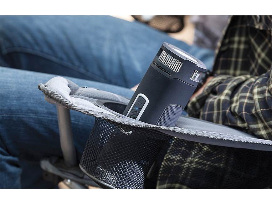 Scosche boomBOTTLE®+ (Black/Space Gray) Waterproof portable