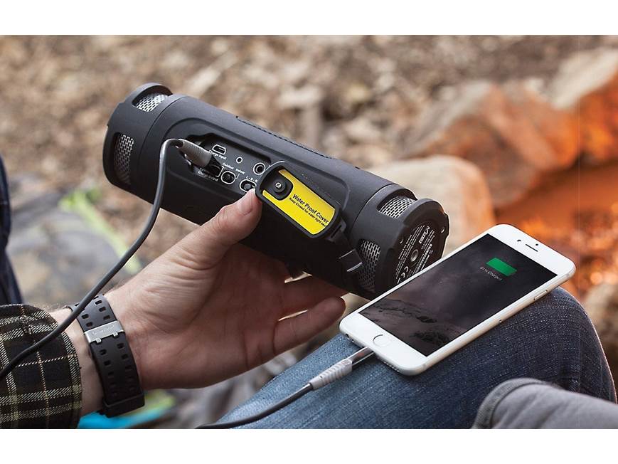 Scosche boomBOTTLE®+ (Black/Space Gray) Waterproof portable