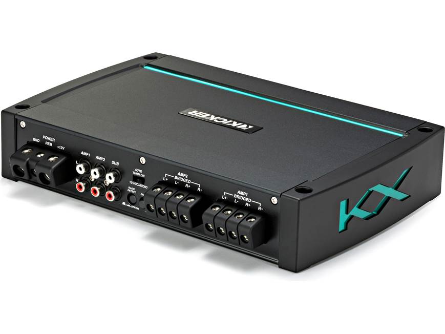 Kicker 44KXMA400.4 4-channel marine amplifier — 50 watts RMS x 4