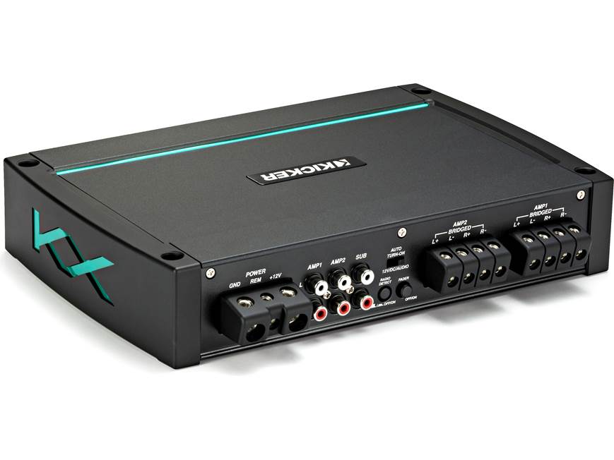 Kicker 44KXMA400.4 4-channel marine amplifier — 50 watts RMS x 4