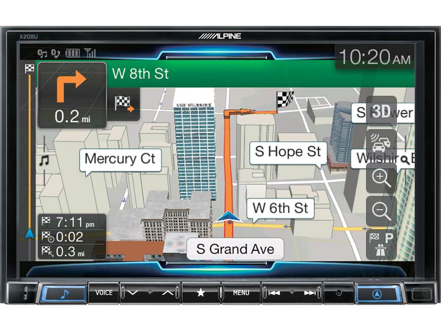 Alpine X208U Multimedia navigation receiver with 8
