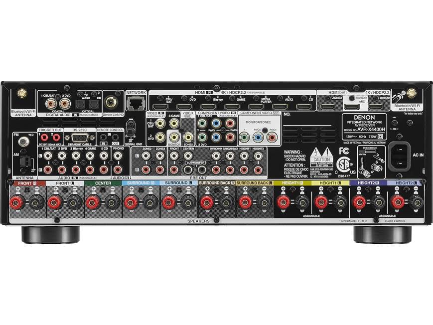 アンプ DENON AVR-X4400H AVR-X4400H - 9.2 Ch. 125W 4K AV Receiver with HEOS® Built-in