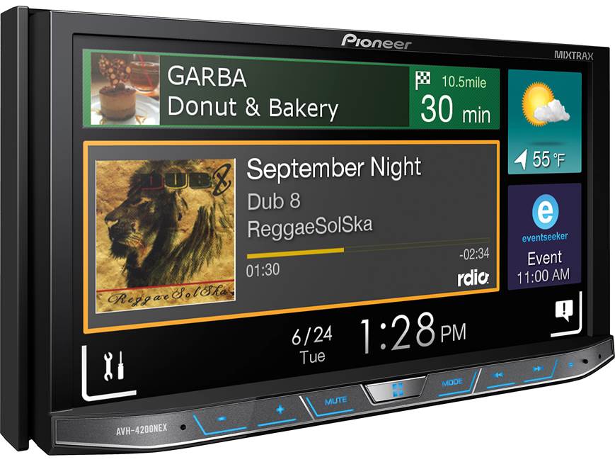 nehtion  Pioneer AVH-4201NEX Package Pioneer AVH-4200NEX DVD receiver with