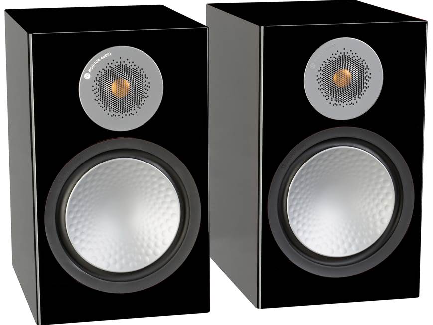 スピーカー・ウーファー MONITOR AUDIO Silver100 Monitor Audio Silver 100 (High Gloss Black) Bookshelf speakers