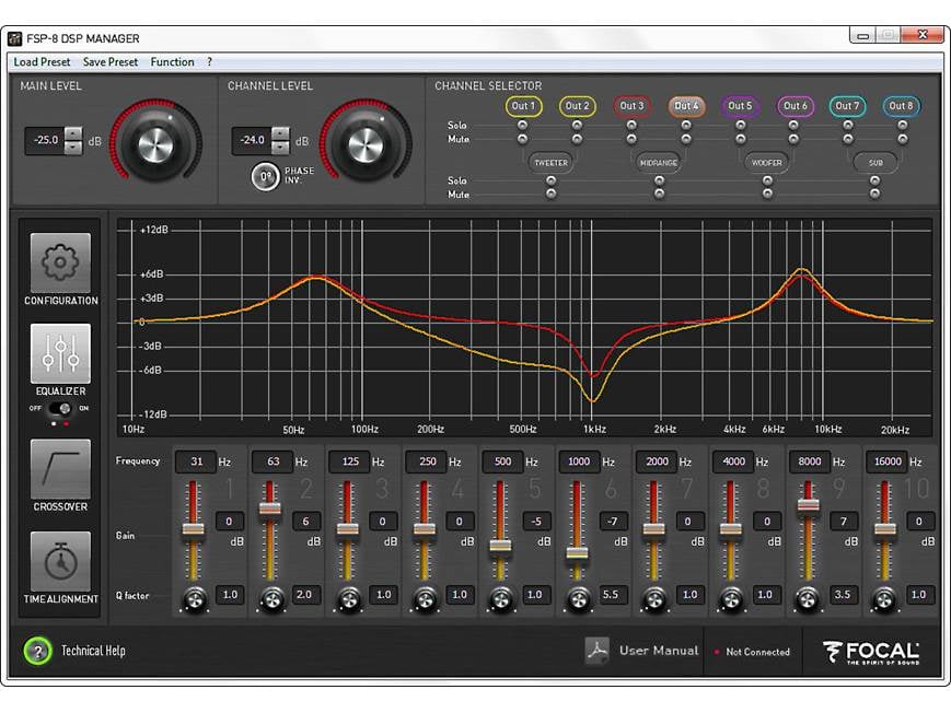 Focal FSP-8 8-channel digital signal processor at Crutchfield