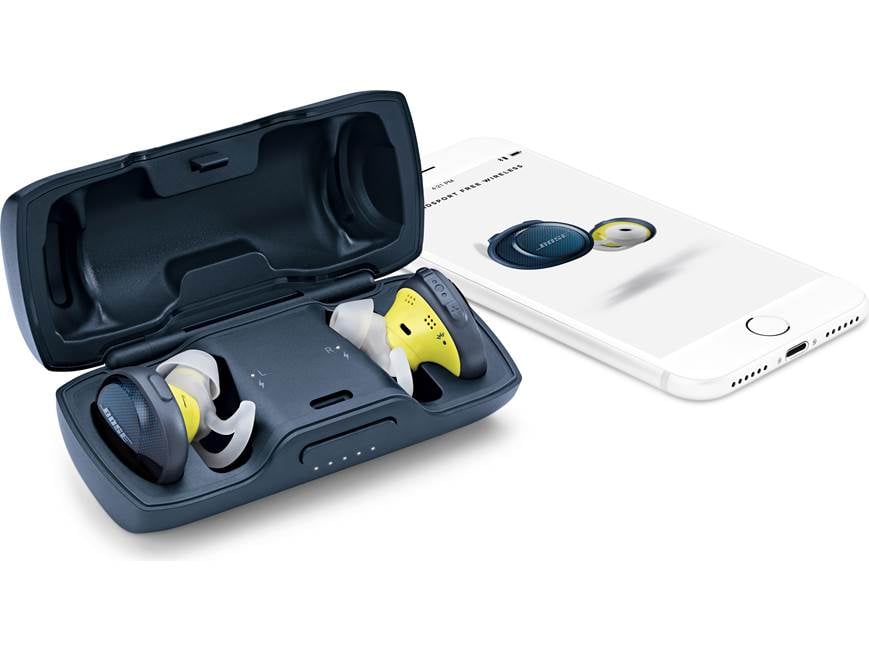 Bose® SoundSport® Free wireless headphones (Midnight Blue/Yellow
